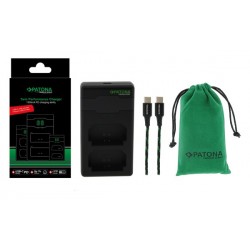 PATONA Premium Twin Performance PD Charger f. Sony NP-FZ100 A7 III A7M3 Alpha 7 III A7 R III A7RM3 Alpha 7 R III A9 incl. USB-C Cable