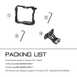  Tilta Full Camera Cage for Canon C70 - Black