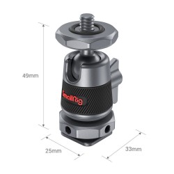 SmallRig Mini Ball Head with Removable Cold Shoe Mount (two pieces)