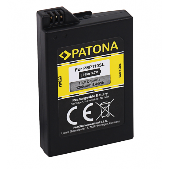 PATONA Battery f. Sony Playstation Portable Lite Slim & Lite PSP2000 PSP 3000 Brite PSP3004 (2nd Generation) PSP-S110