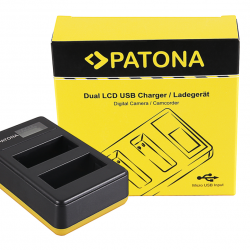 PATONA Dual LCD USB Charger LP-E17