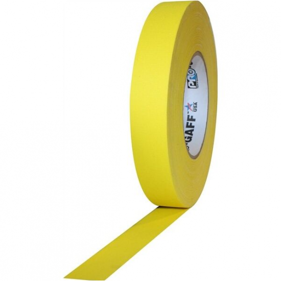 E-Image Gaffer Tape Yellow 25mm x 20m