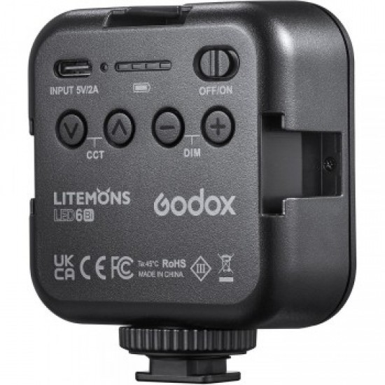 Godox LED6Bi Litemons Bi-color Pocket-Size LED Video Light 3200-6500K