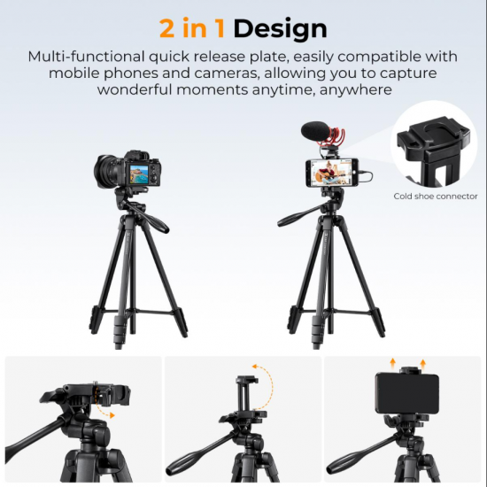 K&F Concept B174a1 KF09.125 Photographic Tripod