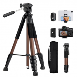 K&F Concept Lightweight Portable Travel Outdoor DSLR Tripods for Camera Phone Video Recording Tripod Stand