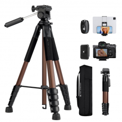 K&F Concept Lightweight Portable Travel Outdoor DSLR Tripods for Camera Phone Video Recording Tripod Stand