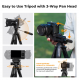 K&F Concept Lightweight Portable Travel Outdoor DSLR Tripods for Camera Phone Video Recording Tripod Stand