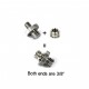 NEW THREAD ADAPTER W/ 1/4" TO 3/8" THREAD 10PCS PACK 856