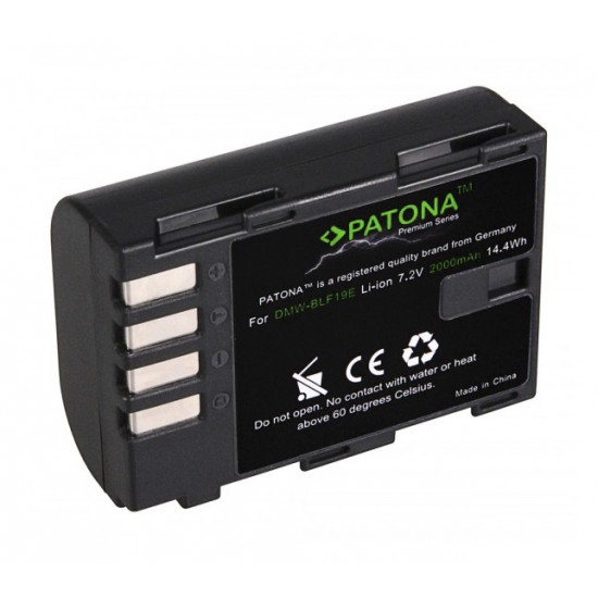 PATONA Premium Battery f. Panasonic Lumix DMW-BLF19