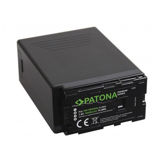 PATONA Premium Battery f. Panasonic VW-VGB6 with USB Output