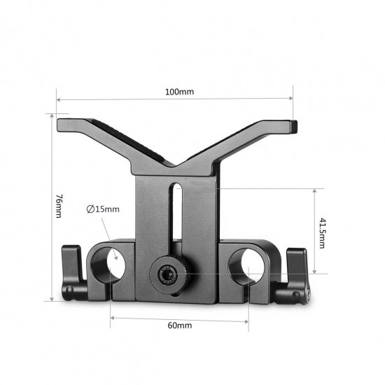 SMALLRIG QUICK RELEASE SAFETY RAIL 15CM 1187