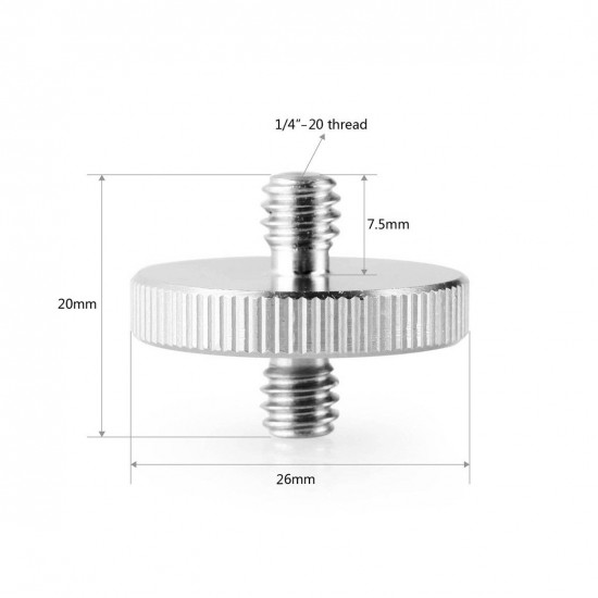 SMALLRIG BIG DOUBLE HEAD STUD WITH 1/4" TO 1/4" THREAD 859